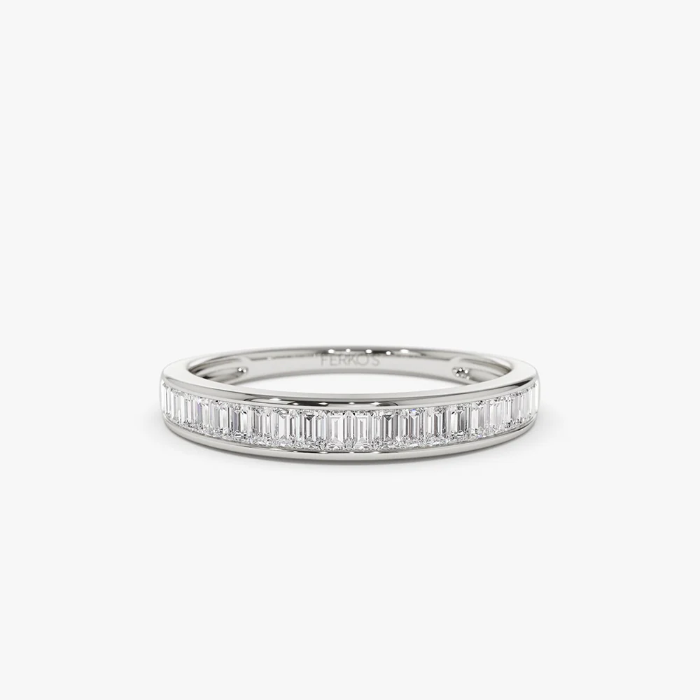 14k 3MM Baguette Diamond Channel Setting Ring - Image 6