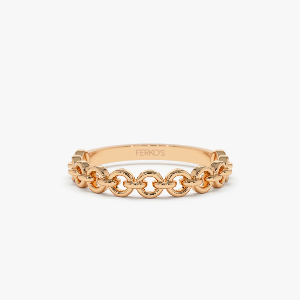 14K Gold Stackable Dainty Ring - Image 6