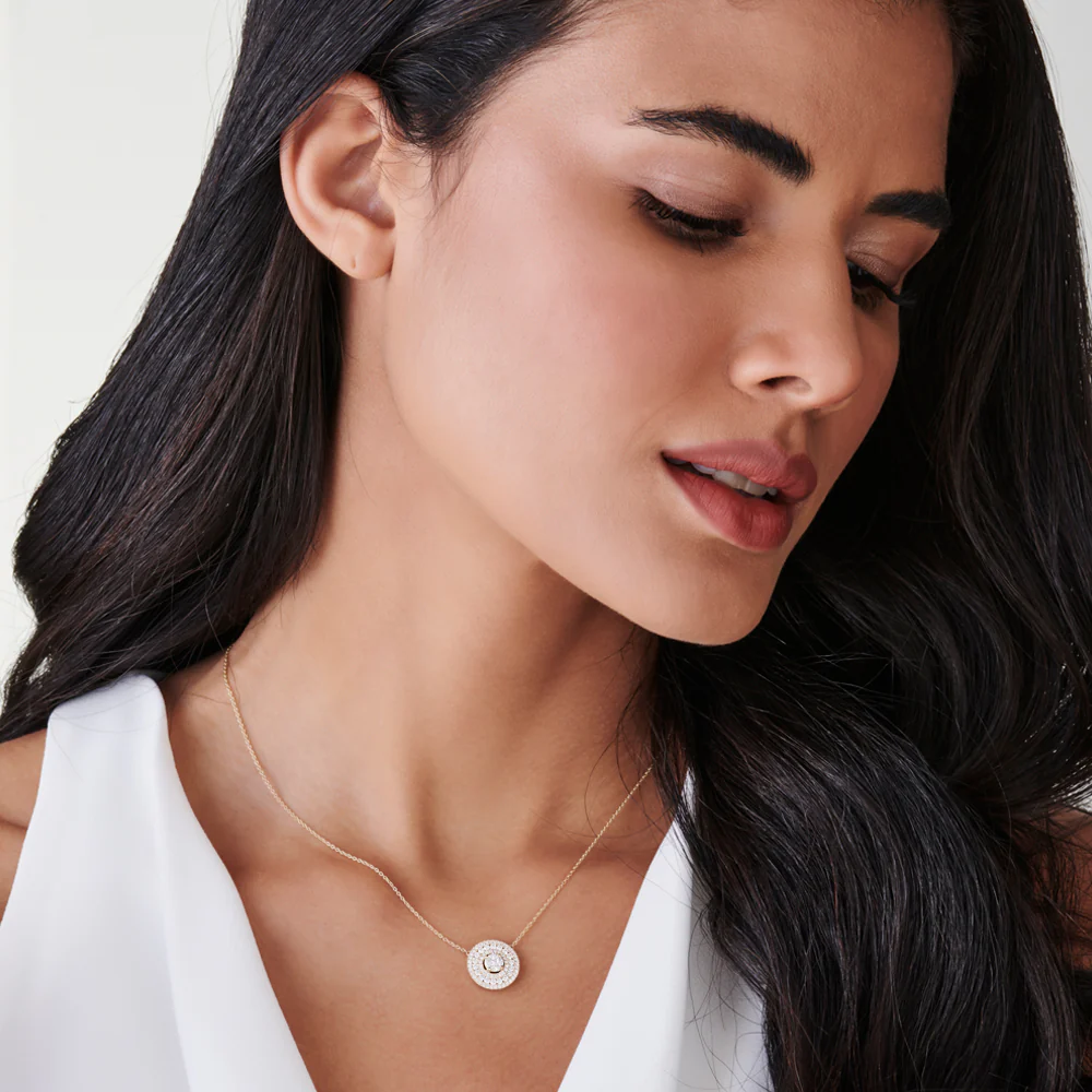 14k Illusion Setting Solitaire Diamond in Halo Setting - Image 5