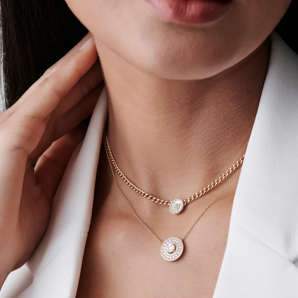 14k Illusion Setting Solitaire Diamond in Halo Setting - Image 6