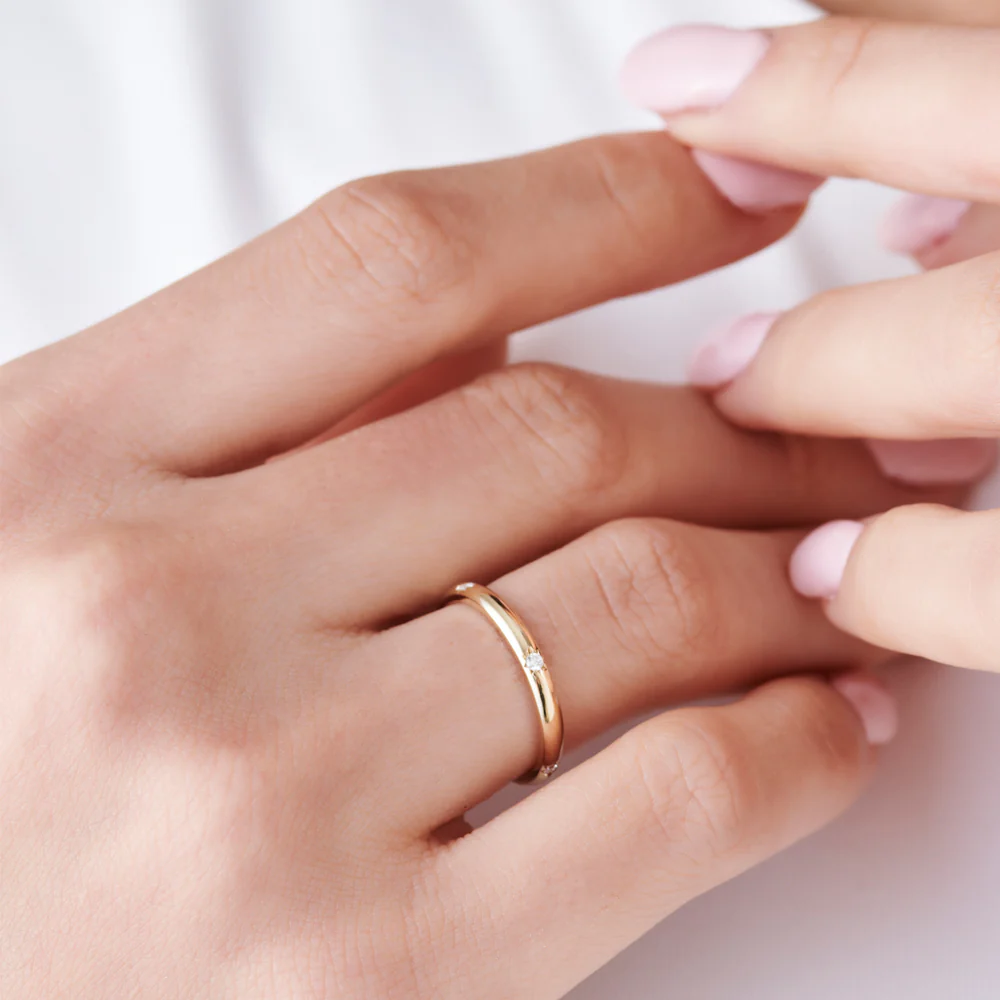 Star Setting Full Eternity Diamond Ring in 14k - Image 3